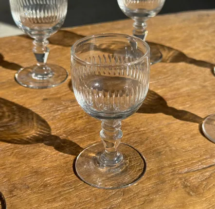 Verres à pied - Lot de 5 mini verres à liqueur à pied H10 D8 - OFFICE OBJETS