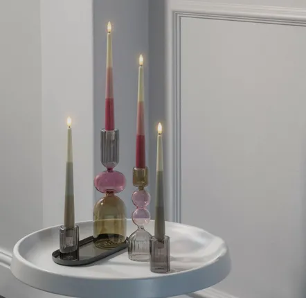 LED modules - Moods & More - Striped Taper Candles - PIFFANY COPENHAGEN
