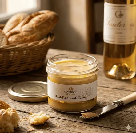 Épicerie fine - Bloc de Foie gras de canard 80g - CATRICE GOURMET