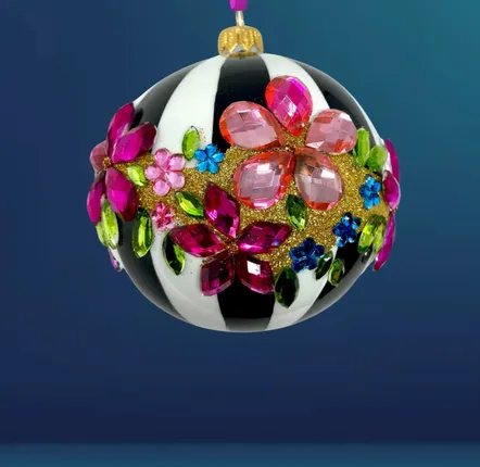 Guirlandes et boules de Noël - Boule de Noël en verre polonais pour le gala de minuit - KENZIES OF LONDON