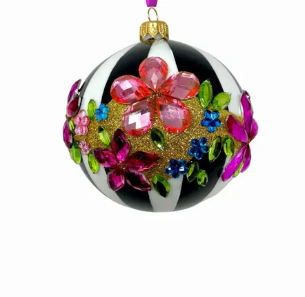 Guirlandes et boules de Noël - Boule de Noël en verre polonais pour le gala de minuit - KENZIES OF LONDON