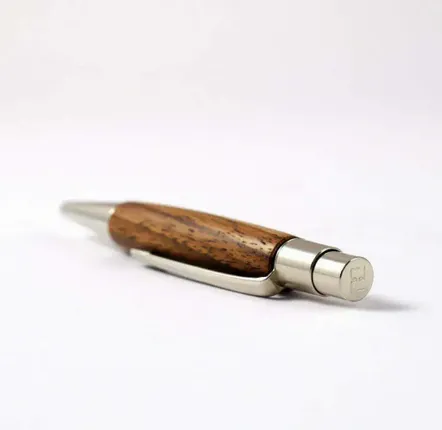 Jewelry - Berlin Mini Ballpoint Pen – « Walnut Wood  » - ATELIER FESSELER