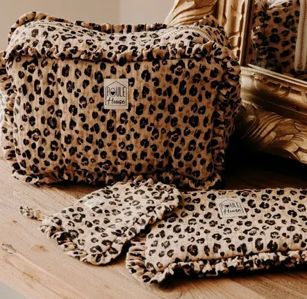 Travel accessories - Ruffled Toiletry Bag - POULE HOUSE