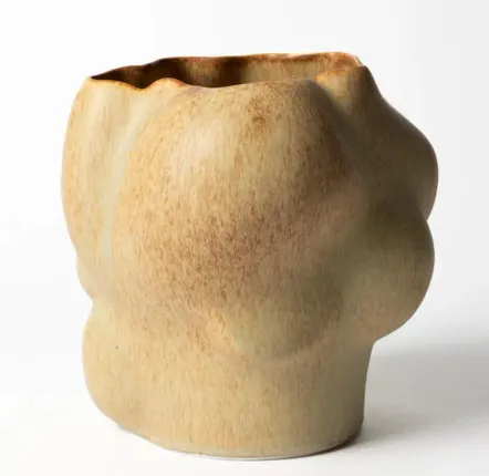 Ceramic - Pahka Vase Light Brown 20 x 21 cm - PENTIK