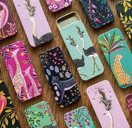 Gifts - Sara Miller London printed metal boxes - MAISON ROYAL GARDEN