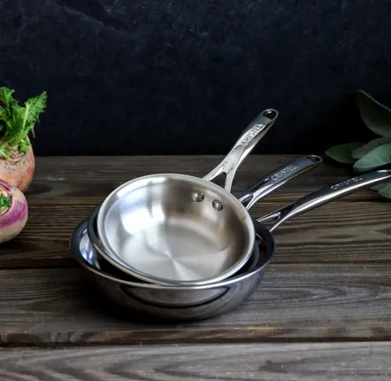 Frying pans - Castel'Pro Stainless Steel Mini Frying Pan - CRISTEL