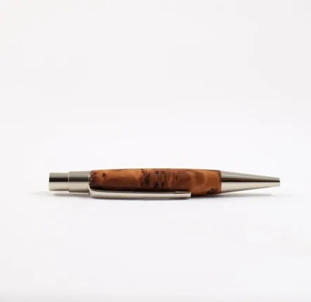 Pens and pencils - Berlin Mini Ballpoint Pen  – « Thuya Burl Wood » - ATELIER FESSELER
