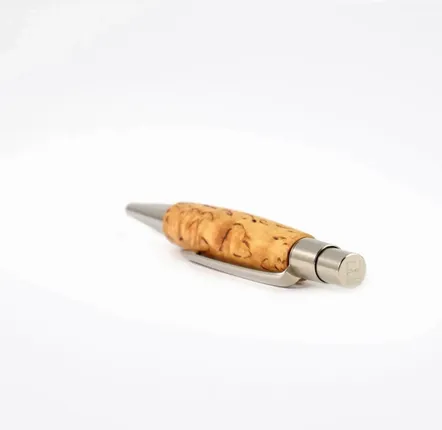 Pens and pencils - Berlin Mini Ballpoint Pen  – « Finnish Birch Wood» - ATELIER FESSELER