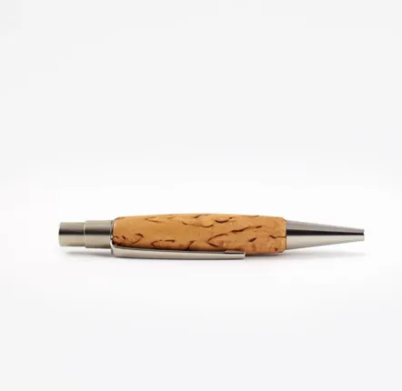 Pens and pencils - Berlin Mini Ballpoint Pen  – « Finnish Birch Wood» - ATELIER FESSELER