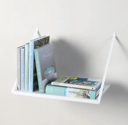 Etagères - Étagère suspendue 50 x 35 cm - Acier Blanc ou Noir - TEEBOOKS