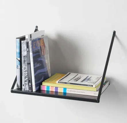 Etagères - Étagère suspendue 50 x 35 cm - Acier Blanc ou Noir - TEEBOOKS