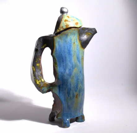 Ceramic - A Carved Jug with a Lid - WOJCIECH DZIENNIAK ART