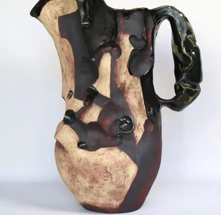 Ceramic - Carved Ceramic Jug - WOJCIECH DZIENNIAK ART