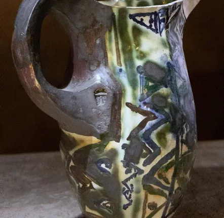 Ceramic - Carved Ceramic Jug - WOJCIECH DZIENNIAK ART