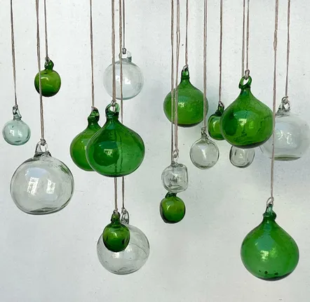Autres décorations de Noël - Boule en verre recyclé - LA MAISON DAR DAR