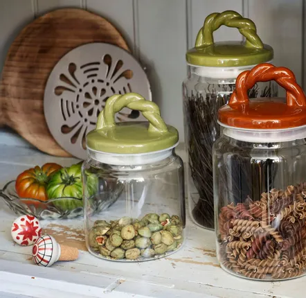 Small household appliances - Glass jar w/ ceramic lid - MADAM STOLTZ