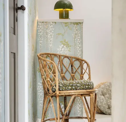 Garden textiles - Round cotton chair pad - MADAM STOLTZ