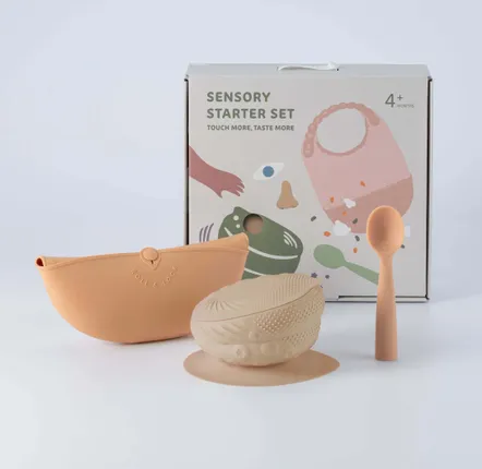 Children's mealtime - Sensory Starter Set -Almond Butter - MINIWARE AB
