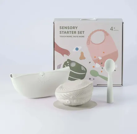 Children's mealtime - Sensory Starter Set -Oat - MINIWARE AB