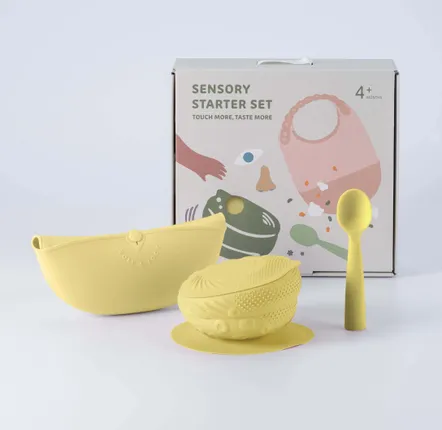 Children's mealtime - Sensory Starter Set -Custard - MINIWARE AB