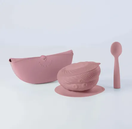 Children's mealtime - Sensory Starter Set -Raspberry - MINIWARE AB