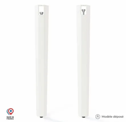 Consoles - PIED DE TABLE MANGE DEBOUT EN ACIER SAPHIR - LOT DE 2 PIEDS - DECO-GEM