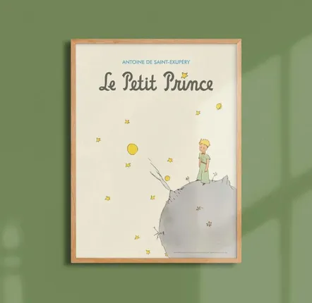 Children's decorative items - The Little Prince Poster - French Cover - ONEART ÉDITIONS