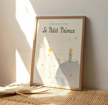 Children's decorative items - The Little Prince Poster - French Cover - ONEART ÉDITIONS