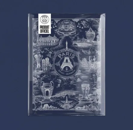 Services - PSG poster - Parisian allegory on a white background by Octave Marsal - ONEART ÉDITIONS