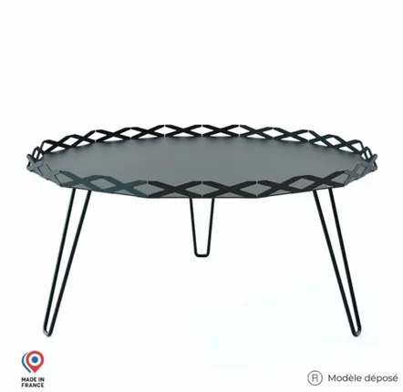 Tables de jardin - TABLE BASSE EN ACIER AURA - DECO-GEM