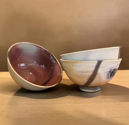 Bowls - Saggar-Fired Arita Porcelain Bowl — Residues of Fire - JOHN MAC CERAMICS