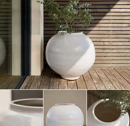 Flower pots - Monumental Ceramic Planter – SPHERO III - CERAMIC FACTORY