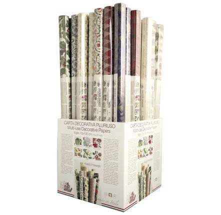 Sets de bureaux  - Stand avec 48 rouleaux avec 2 feuilles 70x100 cm - Noël - TASSOTTI - ITALY