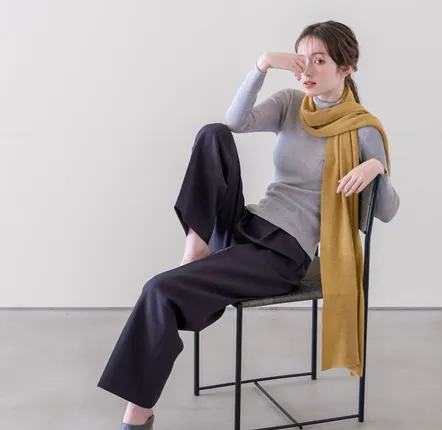 Foulards et écharpes - Etole en soie -melange- - HASEGAWA