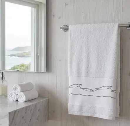 Autres linges de bain - linge de bain bord de mer motif poisson - VAGABONDE INTERNATIONAL
