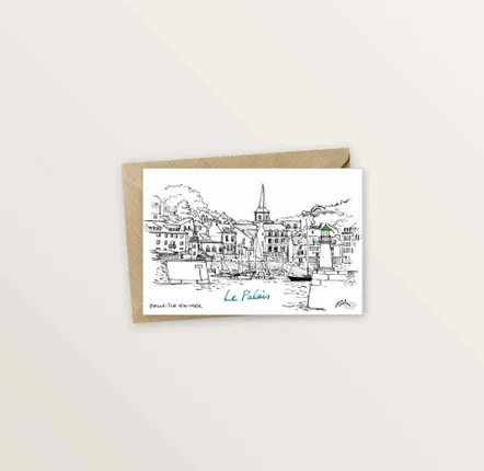 Carterie - Carte postale de Belle-Ile - Le Palais - TABLE À CARTES