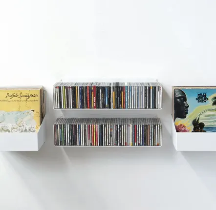 Objets de décoration - Bibliothèque musicale MILES - Cds et Vinyles - TEEBOOKS