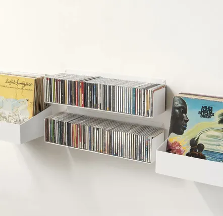 Objets de décoration - Bibliothèque musicale MILES - Cds et Vinyles - TEEBOOKS