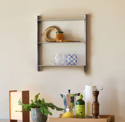 Shelves - Acier Shelf Small Nickel - HÜBSCH
