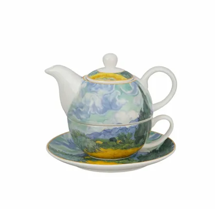 Tea and coffee accessories - tea for one Van Gogh wheat field - KARENA INTERNATIONAL