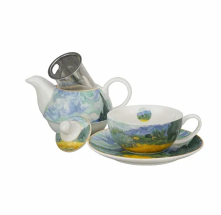 Tea and coffee accessories - tea for one Van Gogh wheat field - KARENA INTERNATIONAL