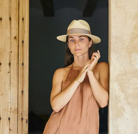 Chapeaux - Hathaway Rose Panama Fedora - PACHACUTI