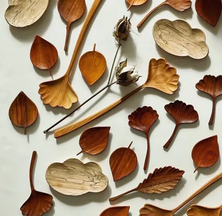 Tea and coffee accessories - Leaf Spoon - ILSANGDOGOO