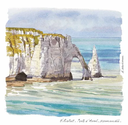 Carterie - CARTE POSTALE REGIONALE AQUARELLE FABRICE MOIREAU - PHENICIA