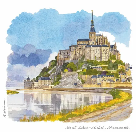 Carterie - CARTE POSTALE REGIONALE AQUARELLE FABRICE MOIREAU - PHENICIA