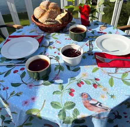 Linge de table textile - Nappe Oiseaux Chanteurs Européens - ZOOH