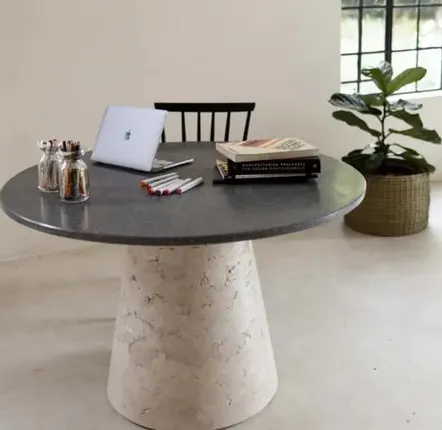 Tables basses - ROUND DINING TABLE - WOLKBERG CASTING STUDIOS