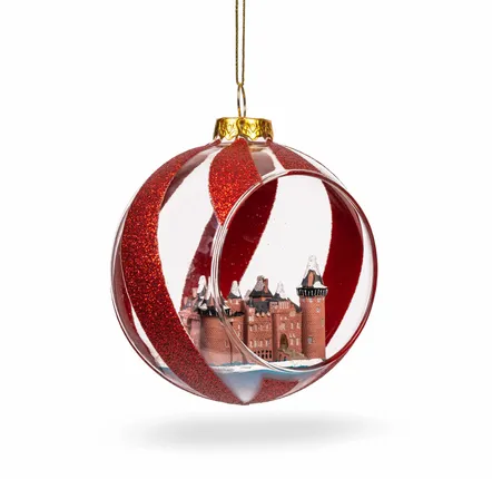 Autres décorations de Noël - Castle De Haar open ornament red - DE BALLEN UIT BV