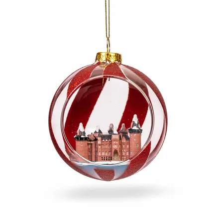 Autres décorations de Noël - Castle De Haar open ornament red - DE BALLEN UIT BV
