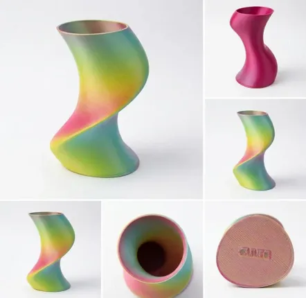 Office design and planning - Vase "BAILE", TROPICAL (lime|pink|turquoise) - AUURA